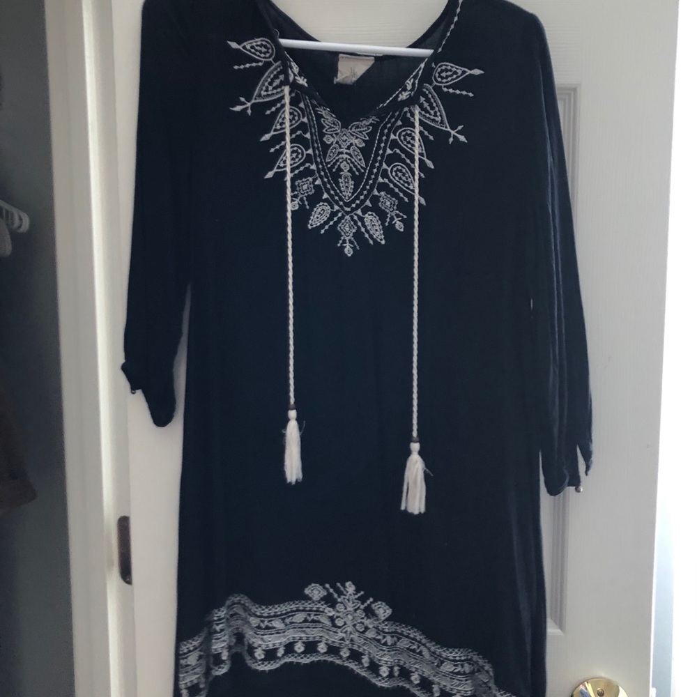 Black & White Boho Dress